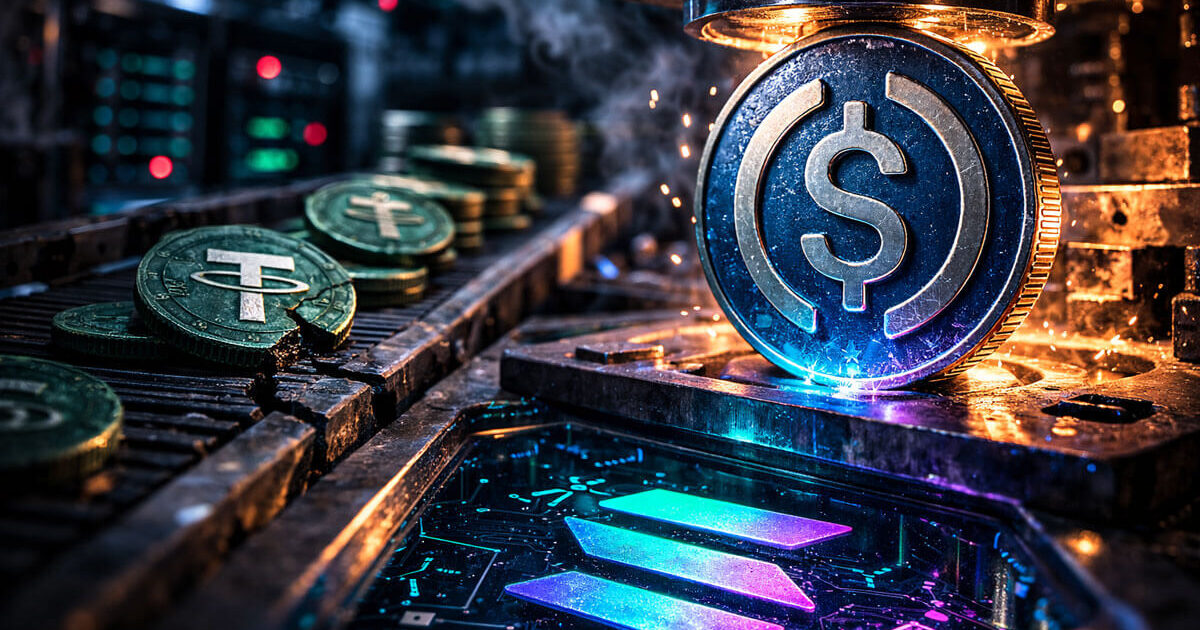 Tether still holds more cash, but Circle’s USDC is now moving more of crypto’s money