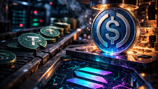 Tether still holds more cash, but Circle’s USDC is now moving more of crypto’s money