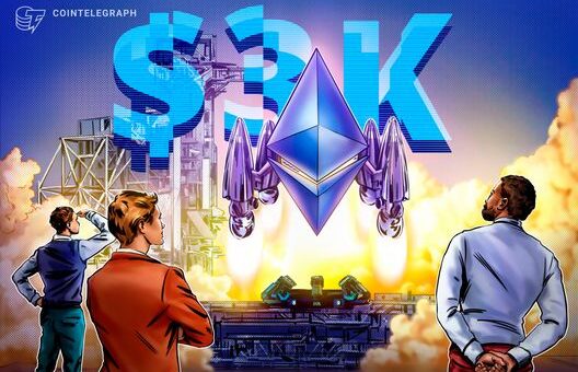 Ether holders back in profit as ETH price aims for rally to $3K