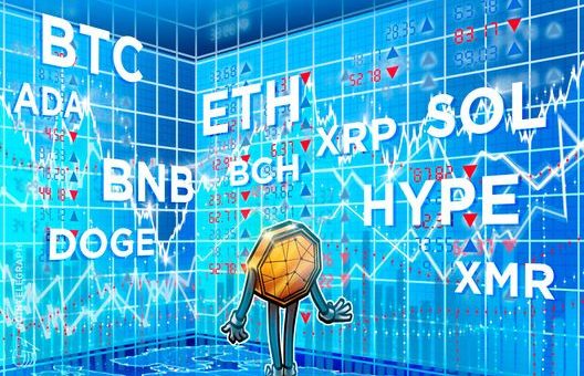 Price predictions 4/22: BTC, ETH, XRP, BNB, SOL, DOGE, HYPE, ADA, BCH, XMR
