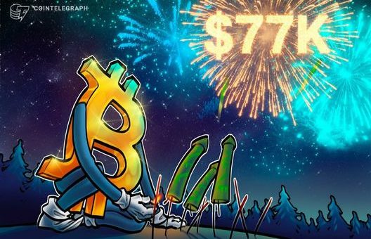 Crypto sentiment index soars to a 3-month high as Bitcoin holds $77K