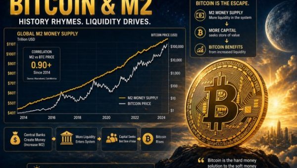 Analyst Says Everyone Misunderstood The M2-Bitcoin Relationship, Here’s What Happens