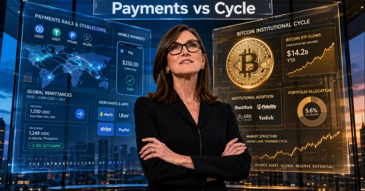 ARK Concedes Stablecoins Won Payments—Bitcoin Pivots to Institutional Reserve Play