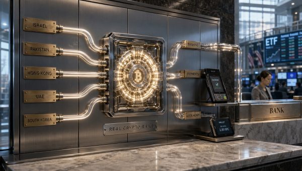 Crypto Infrastructure Shifts From ETFs to Banking—Israel, Pakistan Lead Integration
