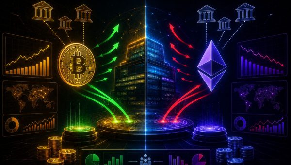 Institutions Dump $127M Ethereum While Loading Bitcoin in Divergence Signal