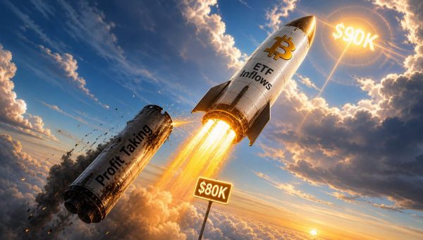 Bitcoin Breaks $80K as ETF Inflows Absorb $209M Hourly Profit-Taking