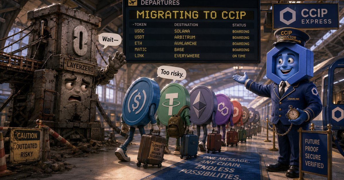 Chainlink CCIP Absorbs $3B as LayerZero Apology Fails to Stop Migration
