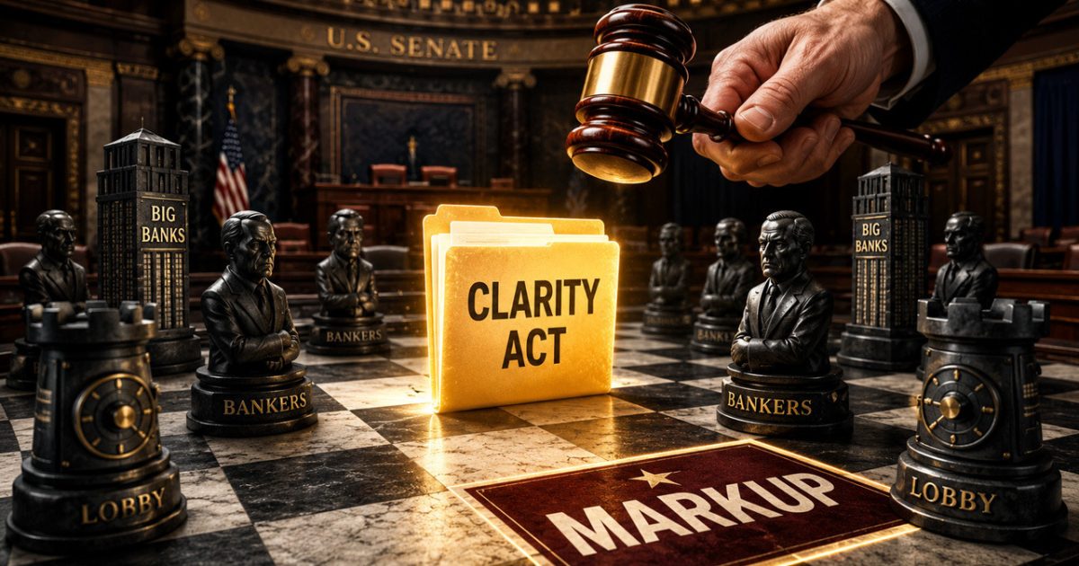 Banking Lobby Blocks CLARITY Act Over Stablecoin Yield Loophole Fears