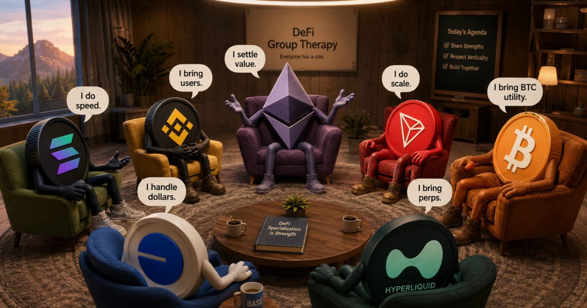 Ethereum’s DeFi Dominance Slides to 54% as Rivals Carve Out Specialized Niches