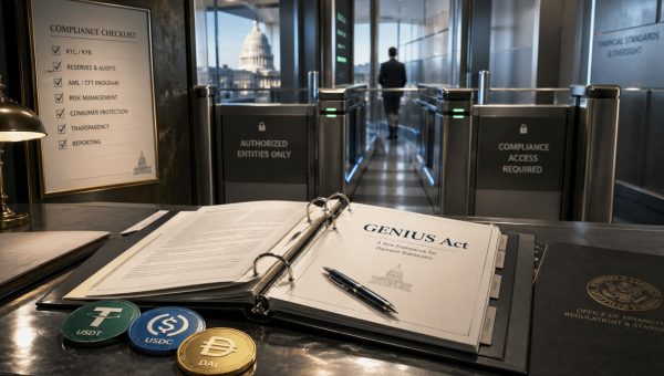 GENIUS Act Compliance Rules Favor Bank-Scale Stablecoin Issuers Over Crypto Natives
