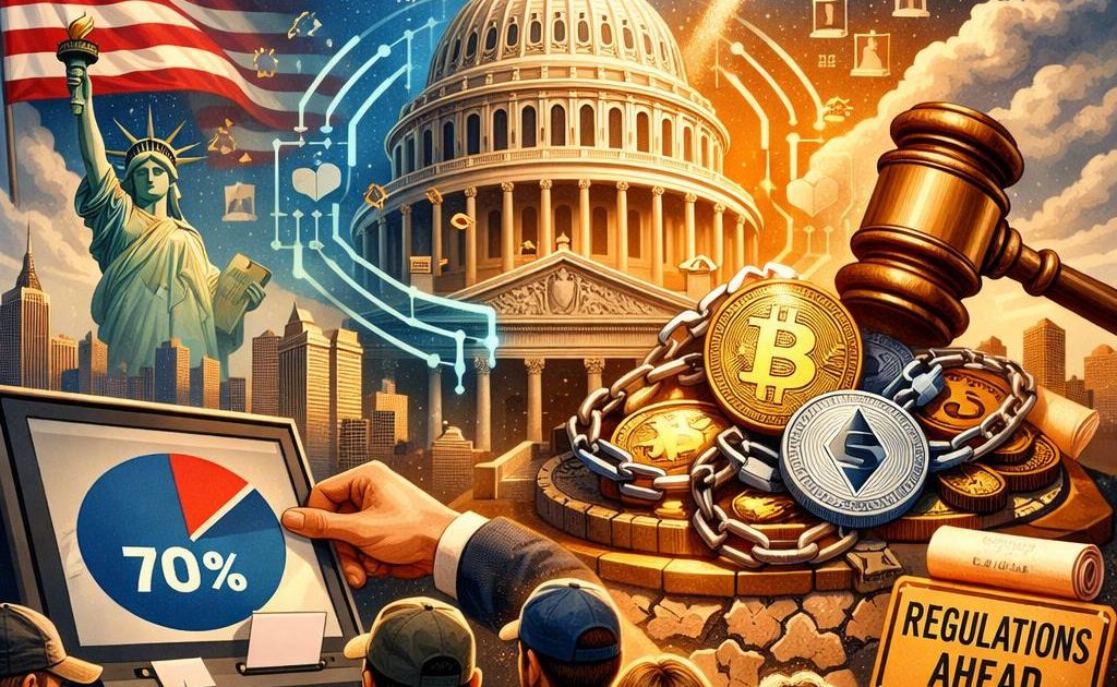 70% of US Voters Back Federal Crypto Legislation, Poll Shows