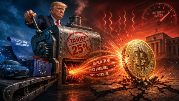 Trump’s 25% Auto Tariff Threat Reshapes Bitcoin’s Fed Policy Backdrop