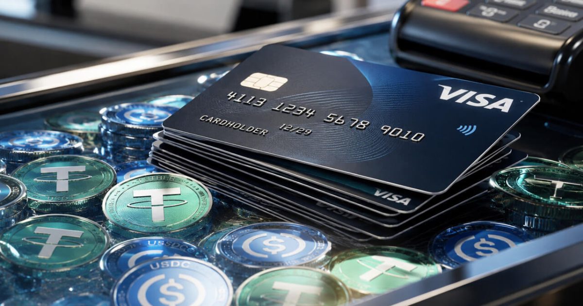Visa Routes 90% of Stablecoin Card Spending as Monthly Volume Hits $600M