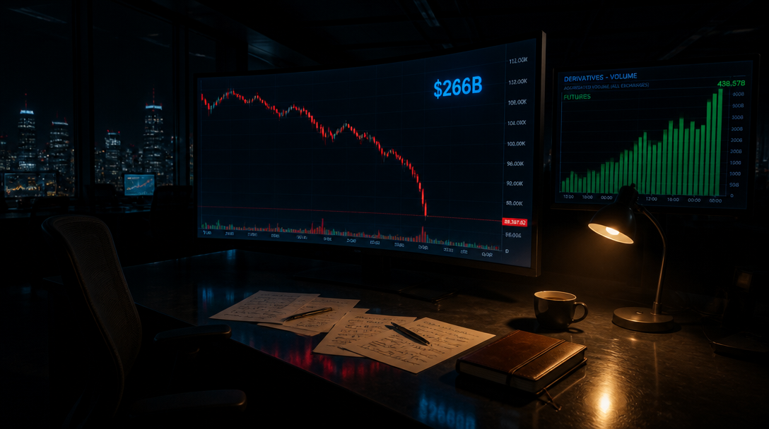 Altcoin spot selling hits $266B as crypto capital rotates to derivatives
