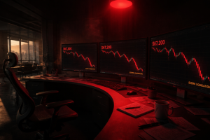 Bitcoin Slides 7% as $330M in Longs Liquidate