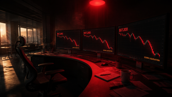 Bitcoin Slides 7% as $330M in Longs Liquidate
