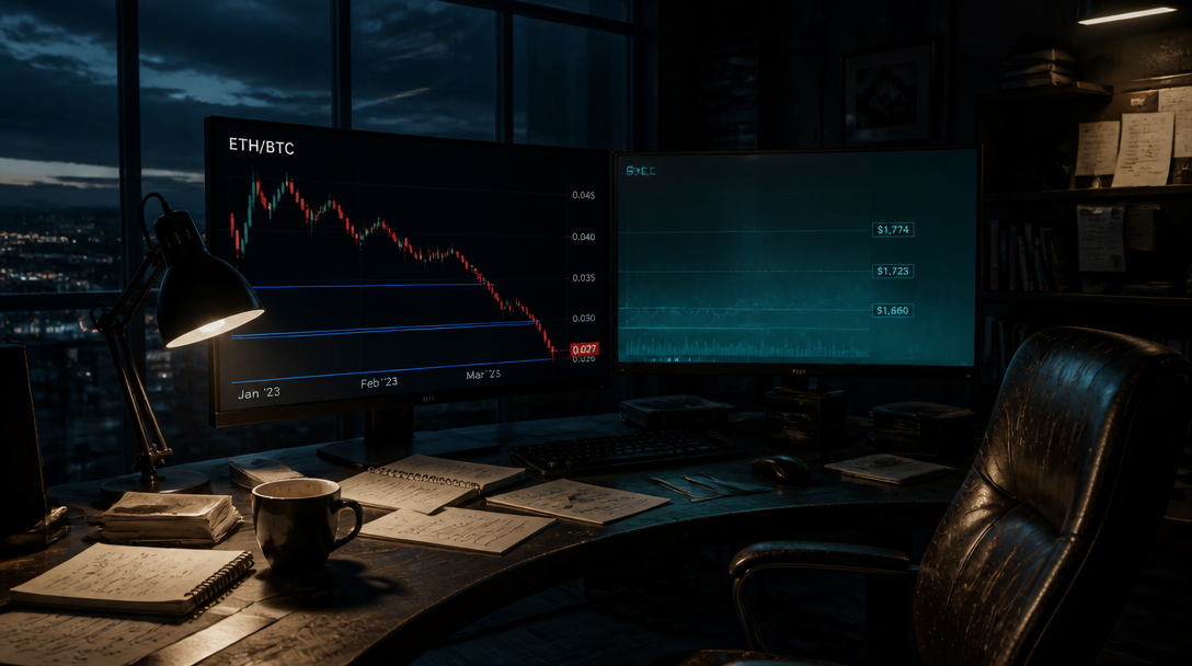ETH/BTC Ratio Falls to 0.027, Reigniting Contrarian Debate