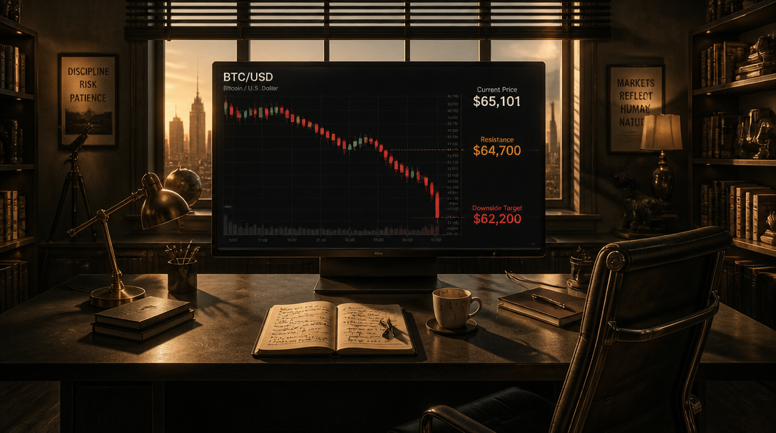 Bitcoin Faces $62,200 Target If $64,700 Resistance Fails