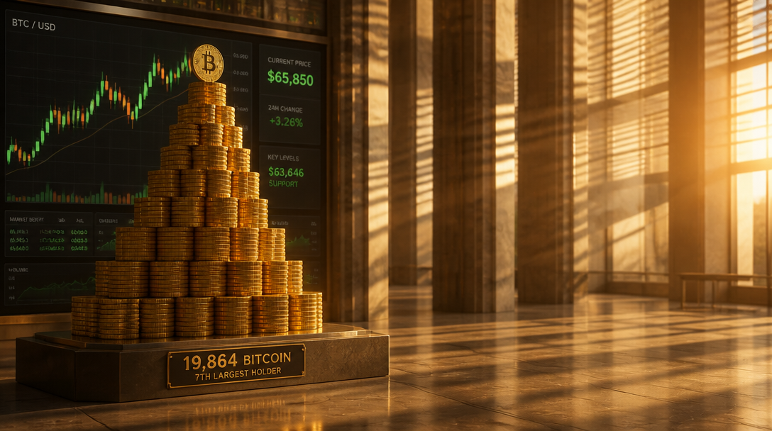 Strive Reaches 19,864 BTC, Seventh-Largest Corporate Holder
