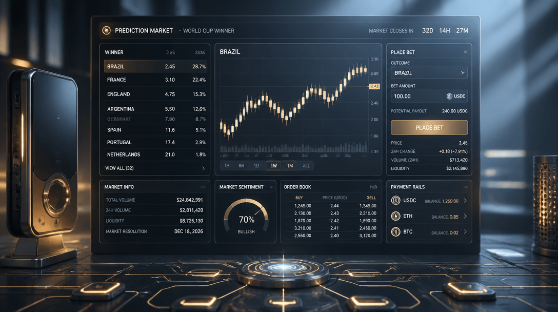 60% of World Cup Bettors New to Crypto via Polymarket