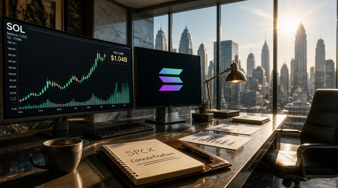 Solana Tokenized Equities Hit $1.04B Weekly Volume