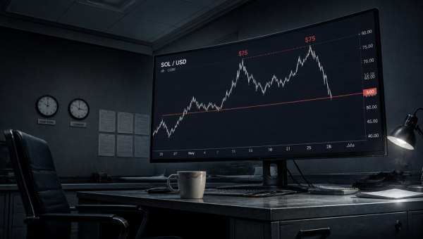 Solana Flashes Double-Top Warning at $75 Resistance