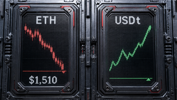 USDt Flips ETH as Ether Falls to $1,510