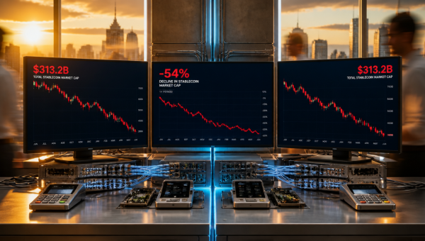 Stablecoin Search Interest Plunges 54% as Market Shifts to Infrastructure