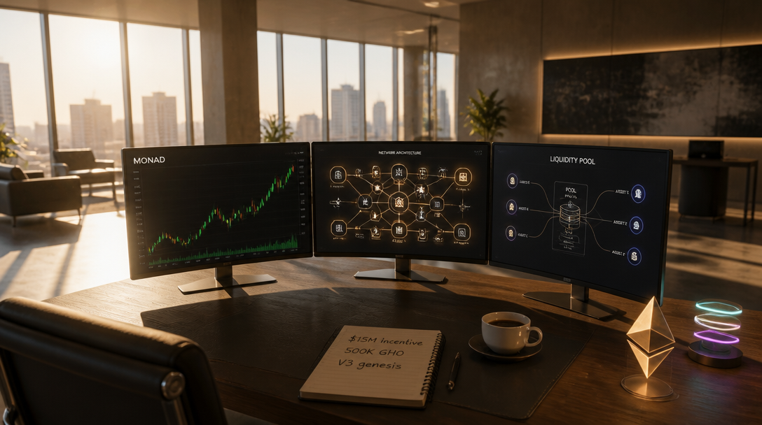 Aave Launches V3 on Monad With $15M Incentive Package