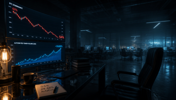 Bitcoin Dominance Hits One-Month Low as Fee-Burning Altcoins Gain Ground