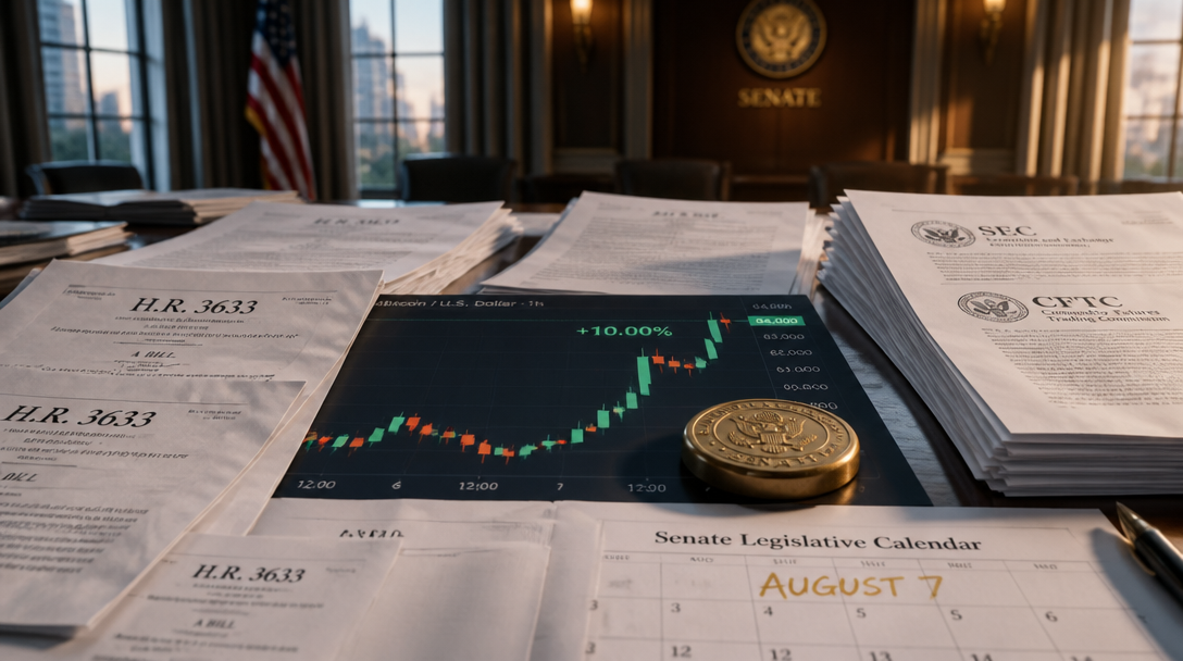 Senate Has 20 Days to Vote on CLARITY Act as Bitcoin Rebounds 10%