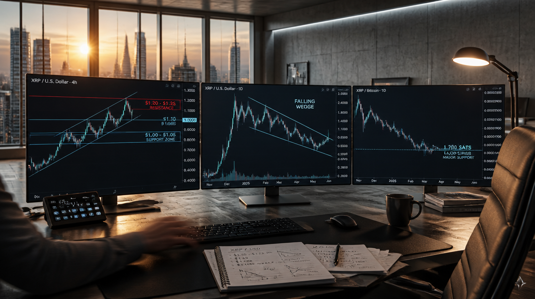 XRP Holds Near $1.10 as Traders Eye Breakout Setup
