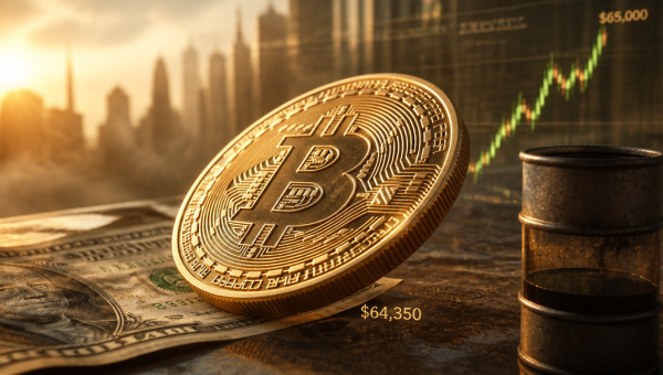 Bitcoin Climbs to $64,350 as Dollar Weakens, Oil Falls