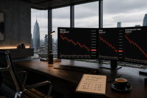 Bitcoin Falls 1.2%, Ether 1.74% as Chip Stocks Tumble and Iran Tensions Rise