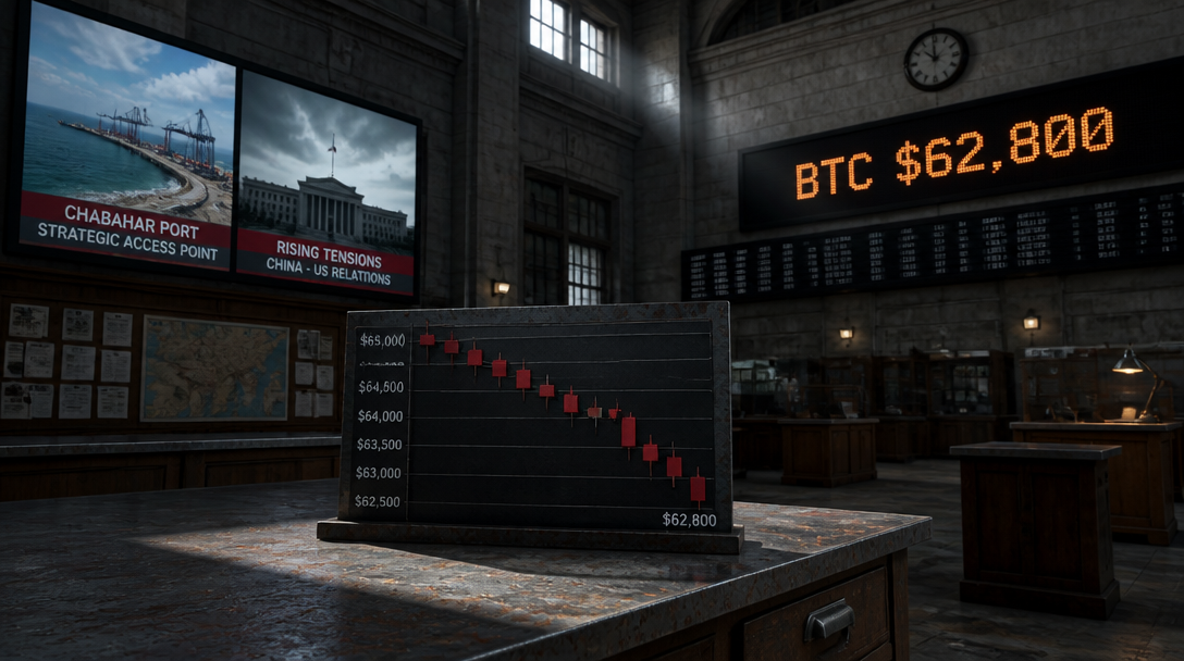 Bitcoin Falls Below $63K as Iran Strikes, China Row Trigger Risk-Off