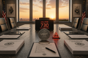 Tether Faces July 2028 Delisting Threat Under GENIUS Act