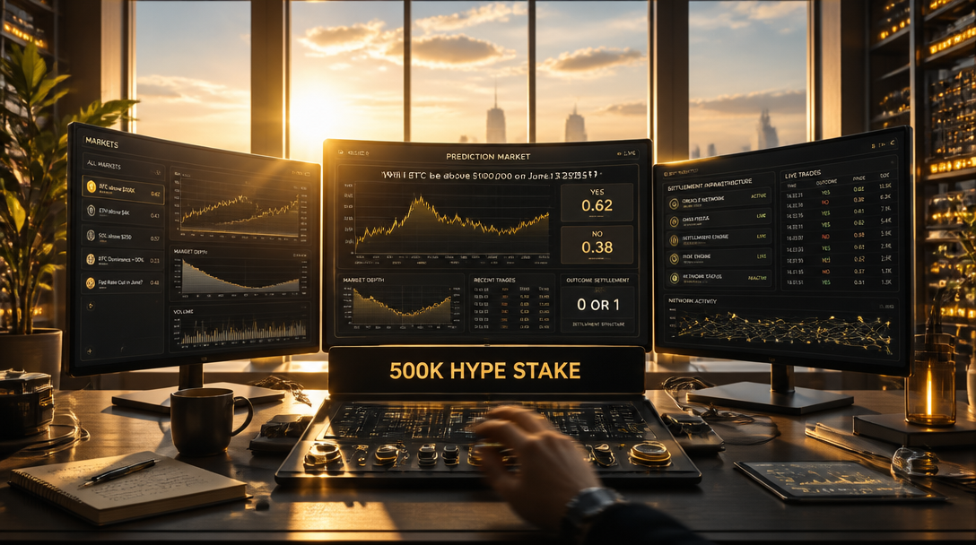 Hyperliquid Unlocks Prediction Markets With 500K HYPE Stake Requirement