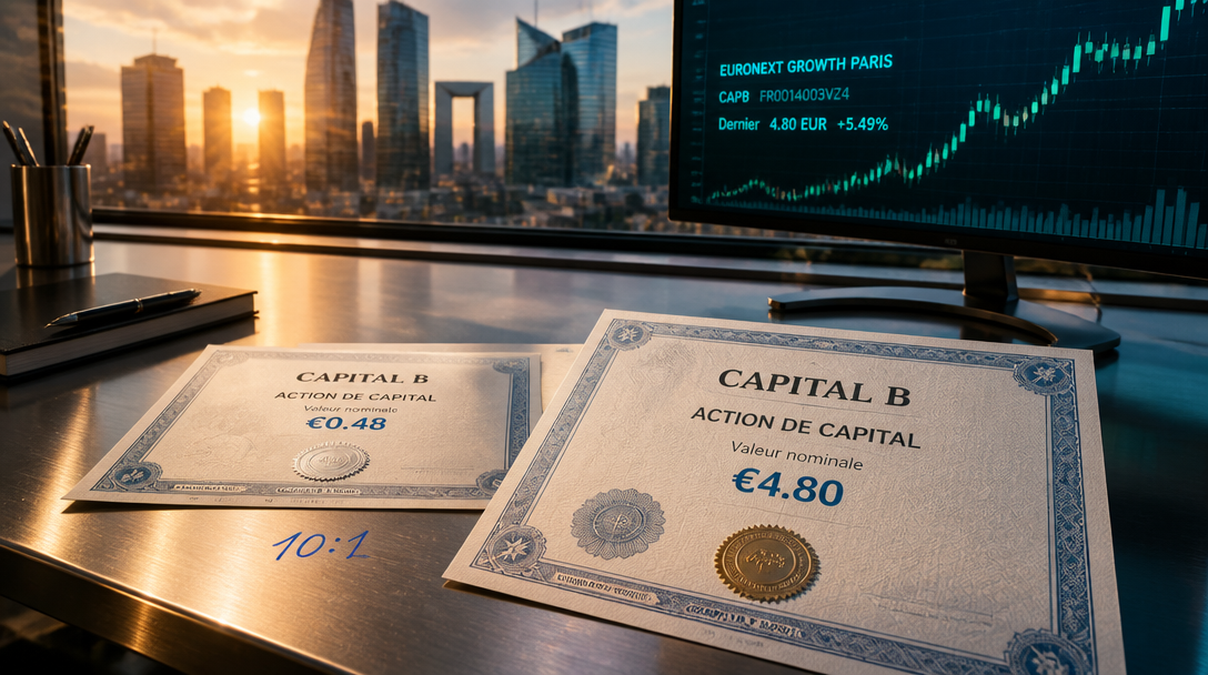 Capital B Executes 10-for-1 Reverse Stock Split Starting Sept. 8