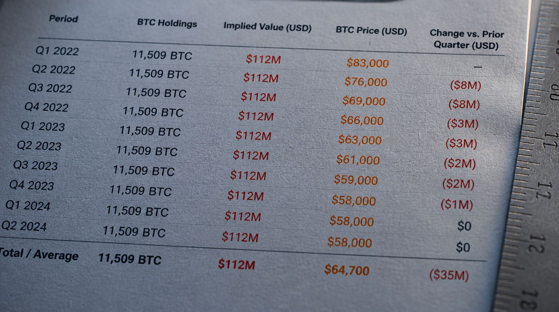 Tesla Holds 11,509 BTC as $112M Impairment Loss Hits Q2