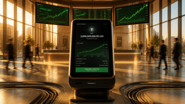 TRON Gasless USDT Hits $3B Weekly Volume