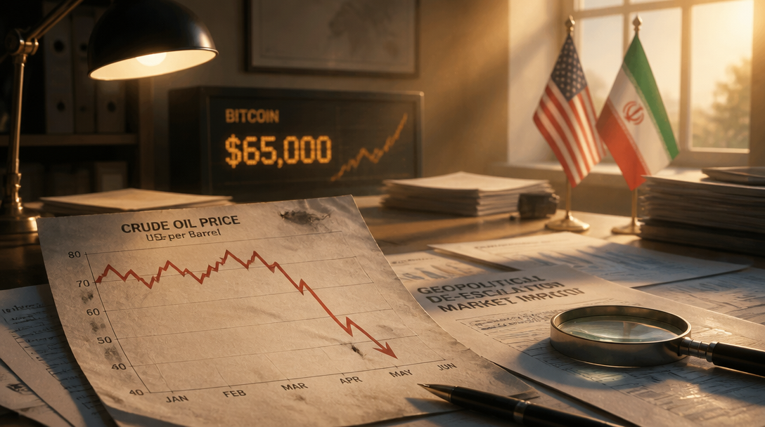 Brent Crude Plunges 7% as U.S.-Iran Pause Lifts Crypto