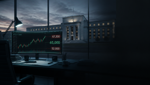 Bitcoin Holds $65K as Fed Decision and Earnings Loom
