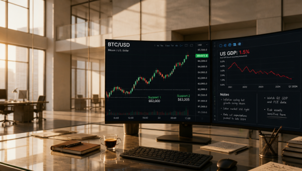 Bitcoin Tops $65,000 After US GDP Growth Misses Forecasts