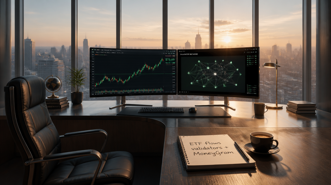 Solana Trades Near $73 as ETF Flows and Validator Growth Monitored