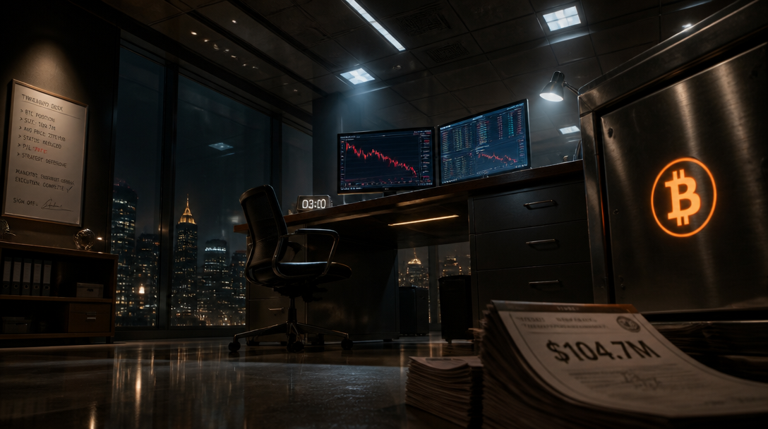 Strategy Sells 1,638 BTC for $104.7M to Fund Dividends