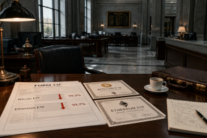 Intesa Sanpaolo Cuts Bitcoin ETF Calls 99.3%, Triples Ethereum Stake
