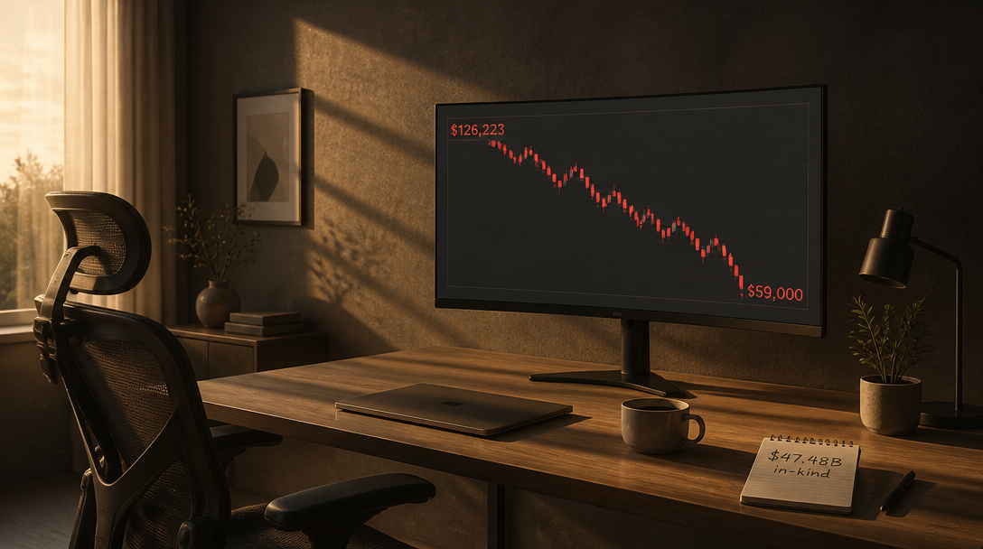 Bitcoin Slides 50% Without System Failure, Marking Institutional Bear Market