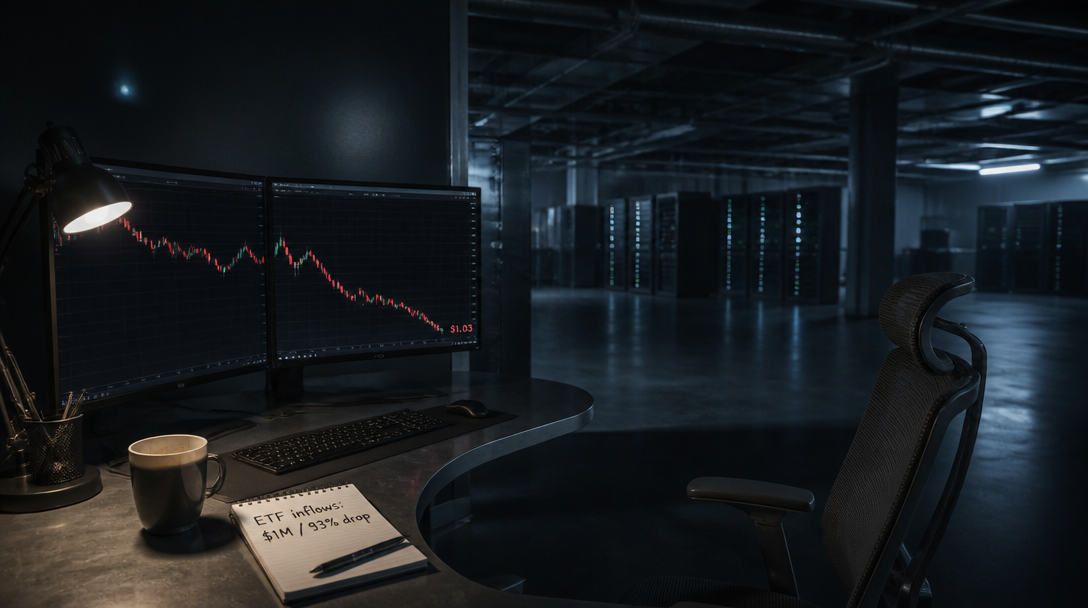 XRP Falls 5% as ETF Inflows Continue Into Fourth Week