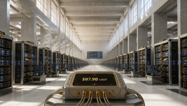 TRON USDT Supply Hits $87.9B as Network Fees Rise