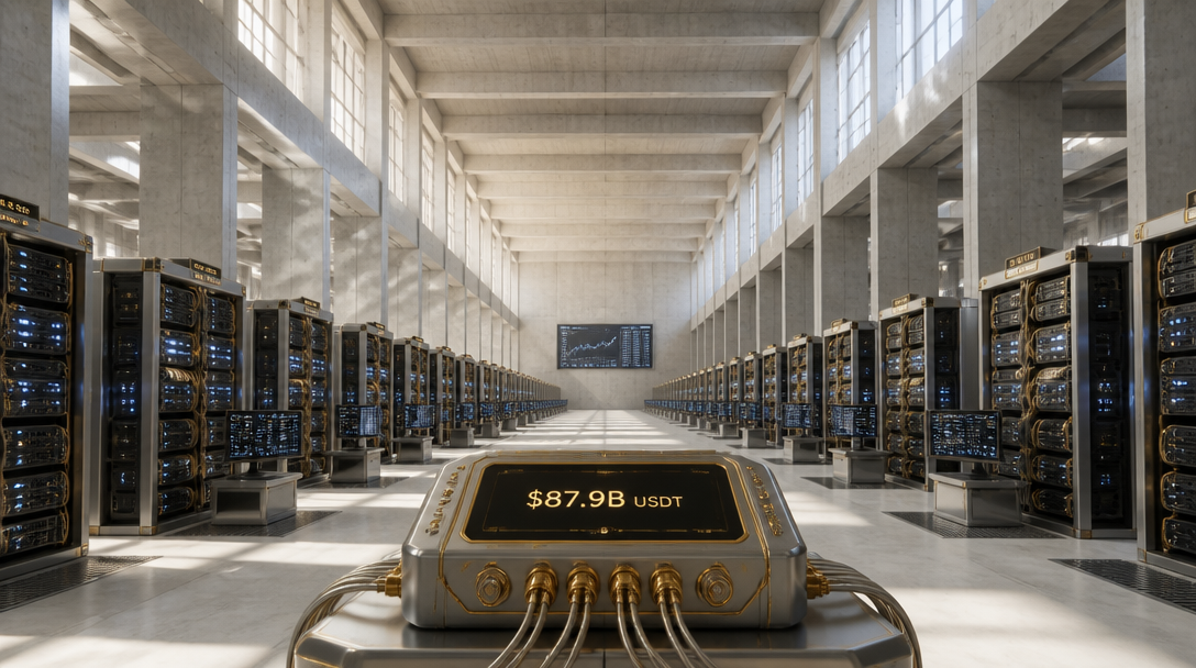 TRON USDT Supply Hits $87.9B as Network Fees Rise